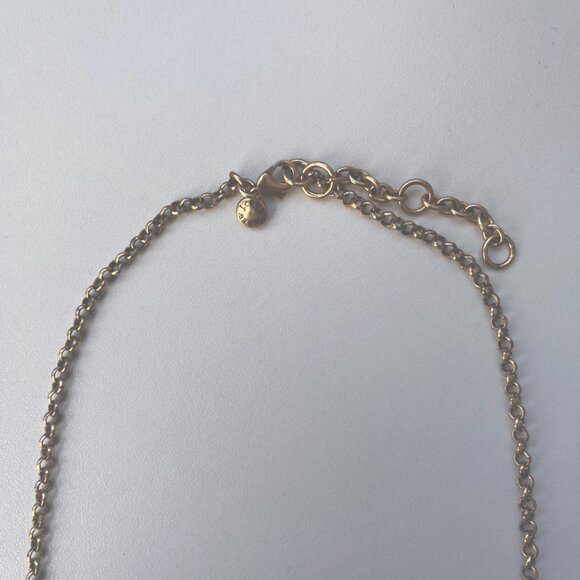 J. Crew White and Gold Chain Statement Necklace - Picture 4 of 5